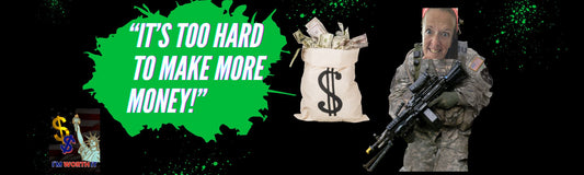 I'm not lowering my income standards and goals to be financially wealthy so I can raise the standards of society