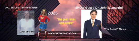 Dr John Demartini helped me start healing my childhood rape and abuse traumas, lose 250 pounds and eventually start I'm Worth It Inc. now appeared on my YouTube Podcast